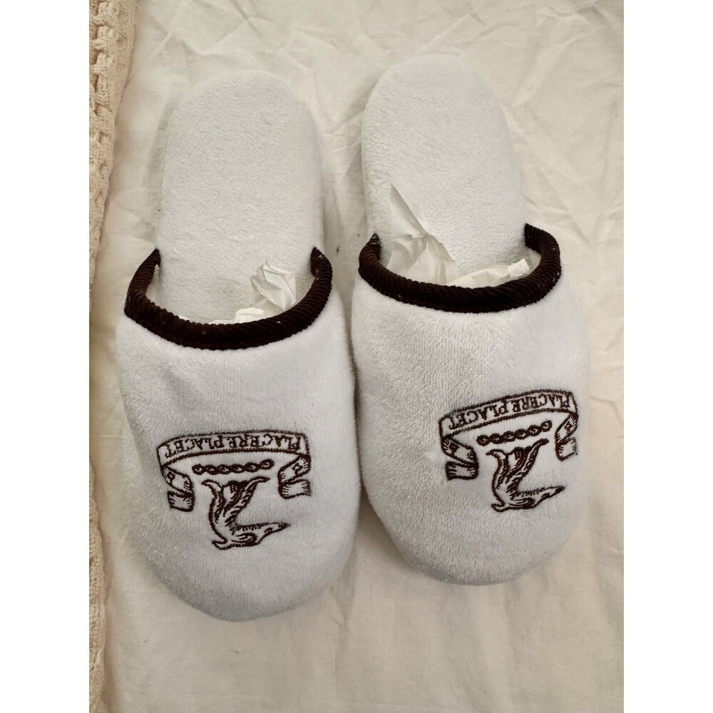 The Connaught Hotel England House Slippers. NEW. Placere Placet.